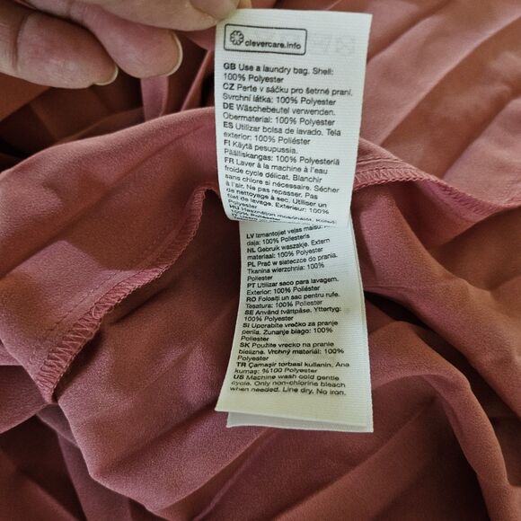 & Other Stories Midi Skirt 8 Blush Pink Pleated Crepe Boho High-Waisted NWT - Picture 3 of 7